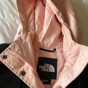north face reign on jacket pink